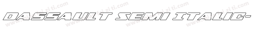 Dassault Semi Italic字体转换